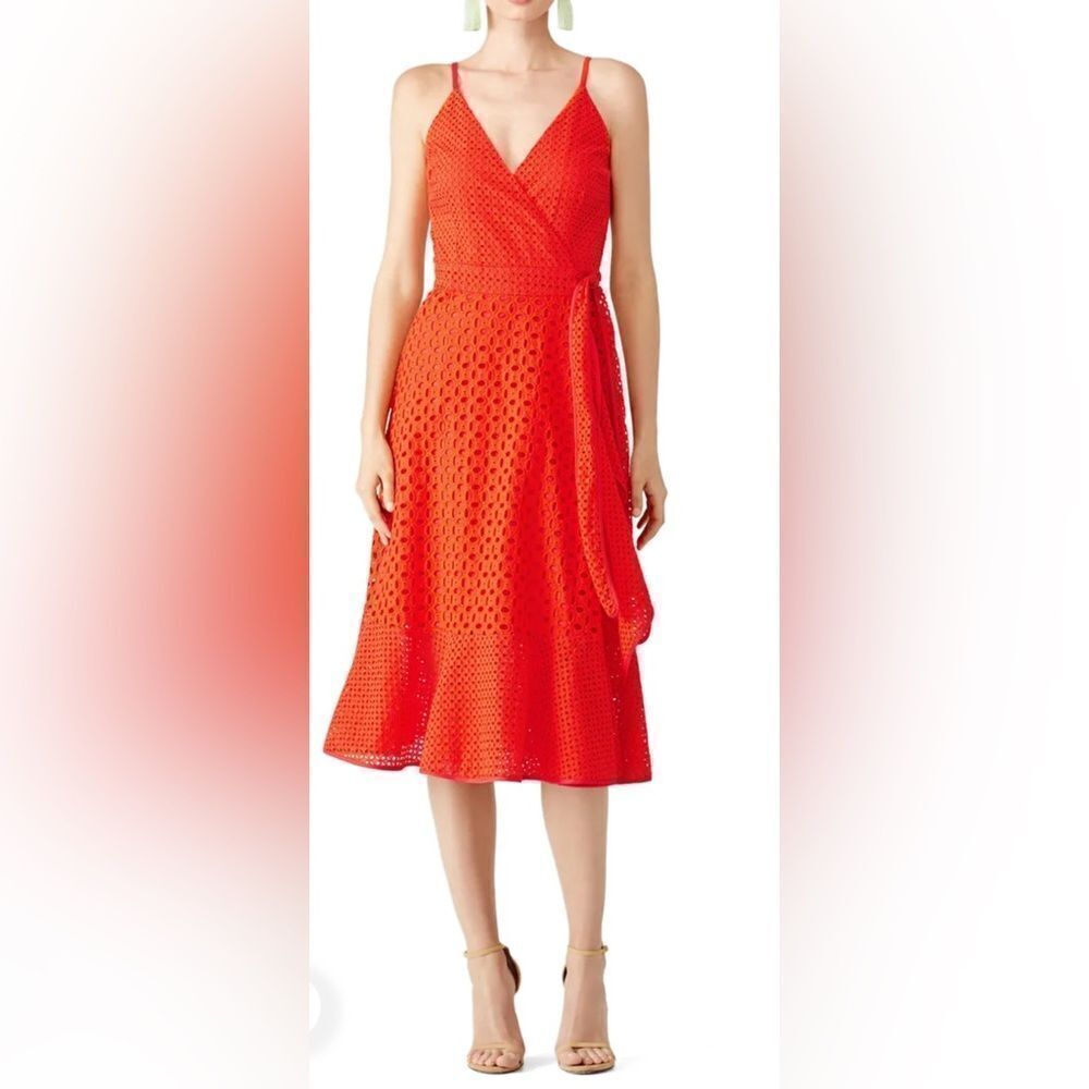 Trina Turk Red Kasie Dress Size 6